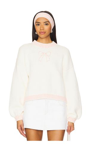 Rory Bow Sweater in Ivory. - size L (also in M, S, XS) - MAJORELLE - Modalova