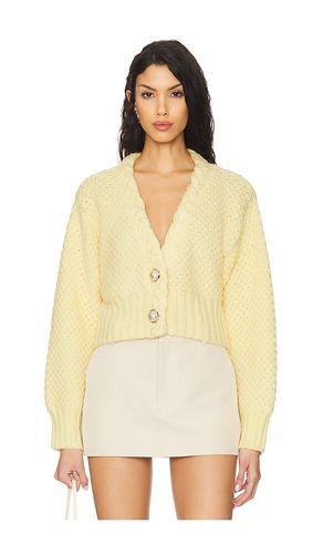 Phiala Cardigan in Yellow. - size L (also in M, S, XL, XS, XXS) - MAJORELLE - Modalova