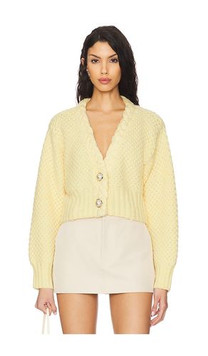 Phiala Cardigan in Yellow. - size M (also in S, XL) - MAJORELLE - Modalova