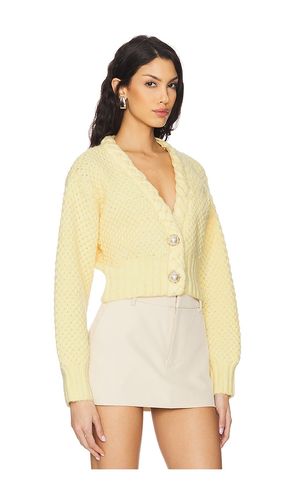 Phiala Cardigan in Yellow. - size M (also in S, XL) - MAJORELLE - Modalova