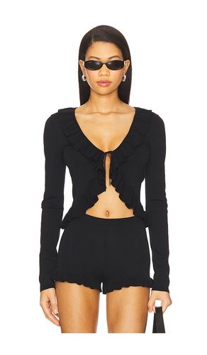 Layilah Ruffle Cardigan in . Size L. Also in XL - MAJORELLE - Modalova