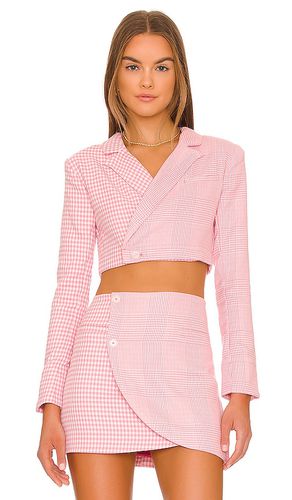 Nell cropped blazer en color rosado talla M en - Pink. Talla M (también en S, XL) - MAJORELLE - Modalova