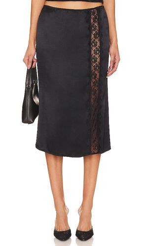Falda midi maura en color talla L en - Black. Talla L (también en M, S, XL, XS, XXS) - MAJORELLE - Modalova