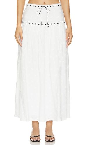 Falda maxi carmen en color talla L en - White. Talla L (también en M, XL, XS, XXS) - MAJORELLE - Modalova