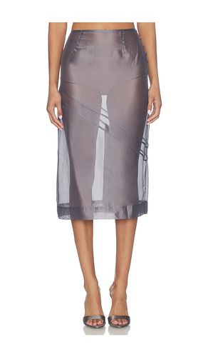 Tilda Midi Skirt in Grey. - size M (also in S, XS) - MAJORELLE - Modalova