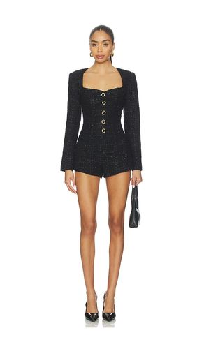 Selene Tweed Romper in Black. - size M (also in S, XL, XS) - MAJORELLE - Modalova