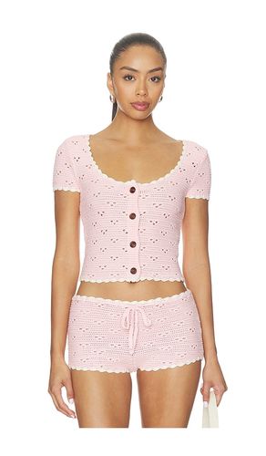 Bernadette Short Sleeve Top in . Size L. Also in M, S, XS - MAJORELLE - Modalova