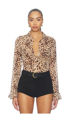 Theia Blouse in Brown. - size M (also in S, XL, XS) - MAJORELLE - Modalova