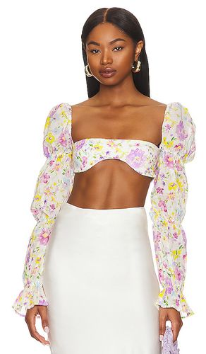 Marcelle Crop Top in White. - size L (also in XL) - MAJORELLE - Modalova