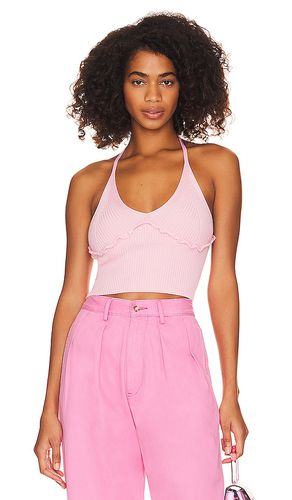 Sanyia halter crop top en color talla L en - Pink. Talla L (también en M, S, XL) - MAJORELLE - Modalova