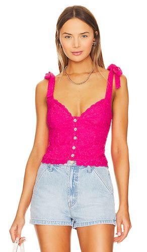 Angie Bustier Top in Fuchsia. - size S (also in XS) - MAJORELLE - Modalova