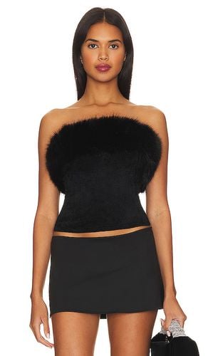 Idina Faux Fur Tube Top in . Taglia S - MAJORELLE - Modalova