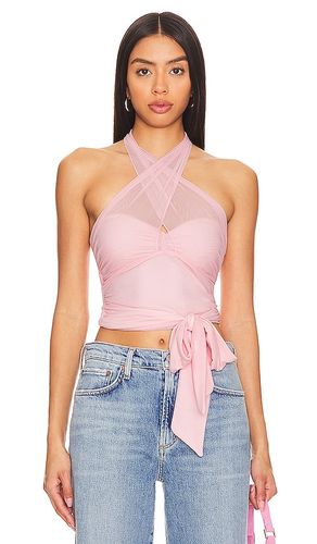 Top halter charlize en color rosado talla L en - Pink. Talla L (también en M, S, XL, XS, XXS) - MAJORELLE - Modalova