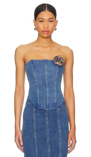 Luda Bustier Top in Blue. - size L (also in M, S, XL, XS, XXS) - MAJORELLE - Modalova