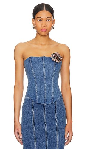 Luda Bustier Top in Blue. - size L (also in M, S, XS, XXS) - MAJORELLE - Modalova