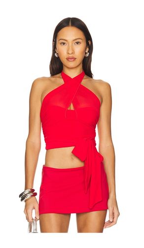 Charlize halter top en color rojo talla L en - Red. Talla L (también en M, S, XL, XS, XXS) - MAJORELLE - Modalova