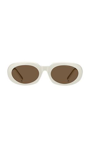 Oval sunglasses in color white size all - Marc Jacobs - Modalova
