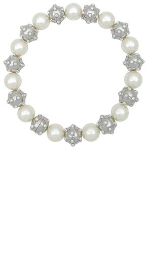 Collar pearl dot en color plateado metálico talla all en - Metallic Silver. Talla all - Marc Jacobs - Modalova