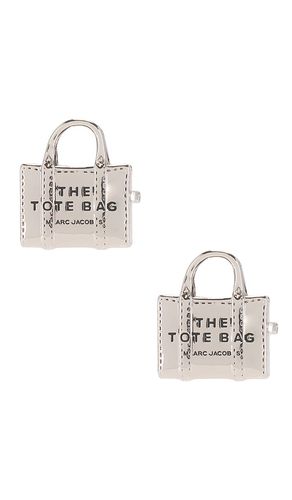 Pendientes tote bag en color plateado metálico talla all en - Metallic Silver. Talla all - Marc Jacobs - Modalova