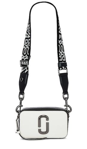 Bolsa de cámara bicolor snapshot en color negro, blanco talla all en & - ,. Talla all - Marc Jacobs - Modalova