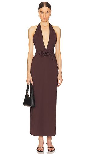 Lirio Maxi Dress in Chocolate - Maygel Coronel - Modalova