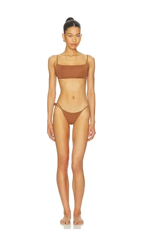 Melo Bikini Set in Brown - Maygel Coronel - Modalova