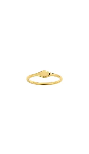 Micro Signet Ring in Metallic . - size 7 (also in 8) - Mazin Jewels - Modalova