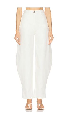 High-Waist Barrel Jeans in Ivory. - size 0 (also in 2, 4) - MATTHEW BRUCH - Modalova