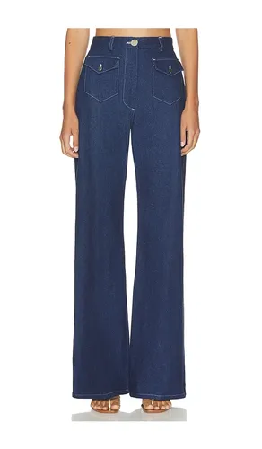 Denim Pocket Wide Leg Pant in . Size 0. Also in 2, 4, 6, 8 - MATTHEW BRUCH - Modalova