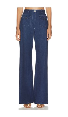 Denim Pocket Wide Leg Pant in . Taglia 0. Also in 2, 4, 6, 8 - MATTHEW BRUCH - Modalova