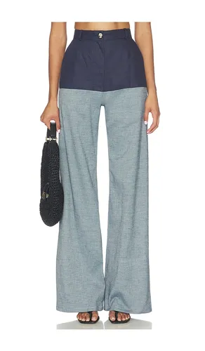 High-waist Combo Jeans in Navy. - size 4 (also in 6, 8) - MATTHEW BRUCH - Modalova
