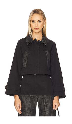 Cropped Barn Jacket in Black. - size L (also in M, S) - MATTHEW BRUCH - Modalova