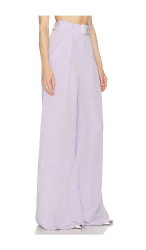 Wide Leg Pleated Pant in . Taglia 4. Also in 8 - MATTHEW BRUCH - Modalova