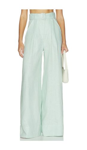 Wide Leg Pleated Pant in . Size 0. Also in 4, 6 - MATTHEW BRUCH - Modalova