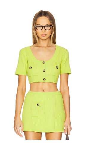 Knit Apron Crop Top in Green. - size L (also in M, S, XS) - MATTHEW BRUCH - Modalova