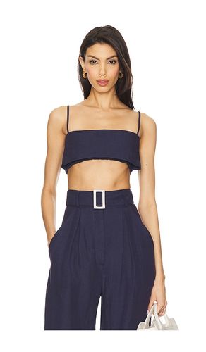 Structured Bandeau Crop Top in Navy. - size L (also in M, S, XS) - MATTHEW BRUCH - Modalova