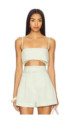 Structured Bandeau Crop Top in Sage. - size L (also in XS) - MATTHEW BRUCH - Modalova