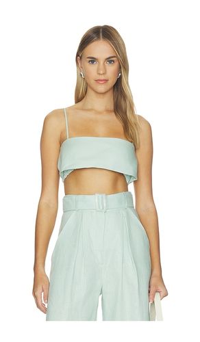 Structured Bandeau Crop Top in Blue. - size M (also in S, XS) - MATTHEW BRUCH - Modalova