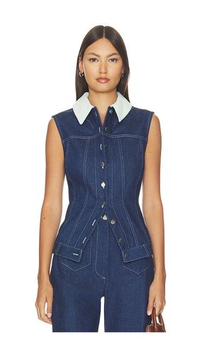 Collared Button Down Vest Top in . Taglia 0. Also in 2, 4, 6, 8 - MATTHEW BRUCH - Modalova
