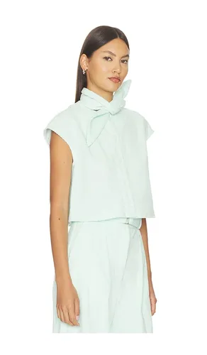 Tie Neck Button Up Shirt in . Taglia L. Also in M, S, XS - MATTHEW BRUCH - Modalova