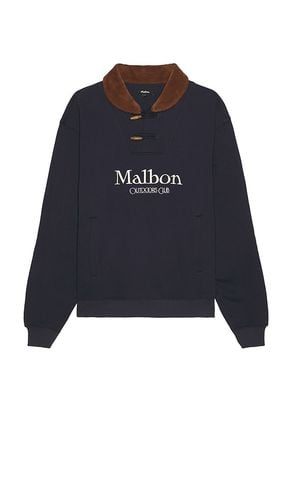 Flint Shawl Crewneck Pullover in Blue. - size L (also in M, S) - Malbon Golf - Modalova