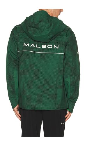 Performance full zip rain jacket in color green size S (also in XL/1X) - Malbon - Modalova