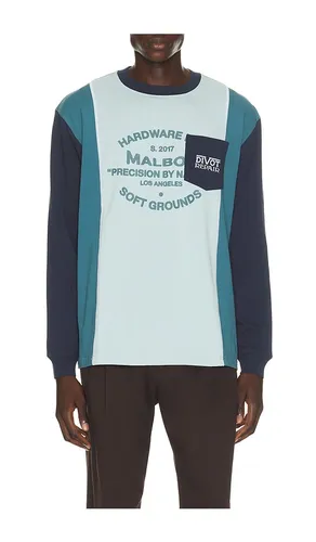 Gridline Tee in Blue. - size L (also in M, S, XL/1X) - Malbon - Modalova