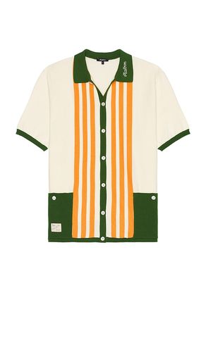 Gabbiano Knit Button Up Shirt in Cream. - size L (also in M, S, XL/1X) - Malbon Golf - Modalova