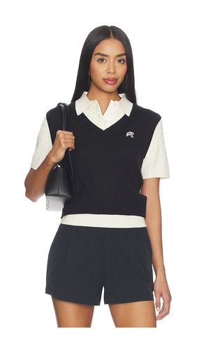 Veronica Polo Top in Black,White. - size XS (also in L) - Malbon - Modalova