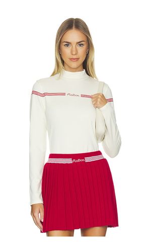 Sierra Mockneck Top in Cream. - size L (also in M, S, XS) - Malbon - Modalova