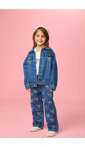 Kids Tatiana Crystal Bow Jeans in . Size 10. Also in 2, 8 - MINI DREAMERS - Modalova