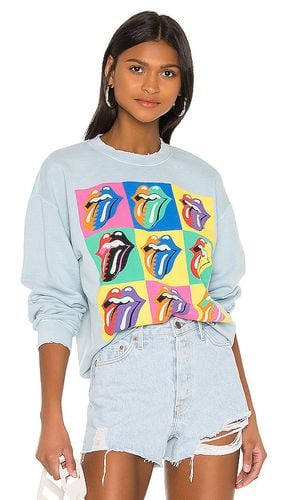 Rolling Stones 89 Multi Tongue Sweatshirt in Denim-Light. - size M (also in L, S, XL, XS) - Madeworn - Modalova