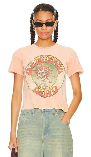 Camiseta corta de felpa grateful dead en color durazno talla M en - Peach. Talla M (también en S, XS) - Madeworn - Modalova