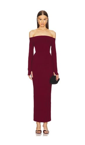 X REVOLVE Off Shoulder Bodycon Maxi Dress in Burgundy. - size L (also in M, S, XL, XS, XXS) - Michael Costello - Modalova